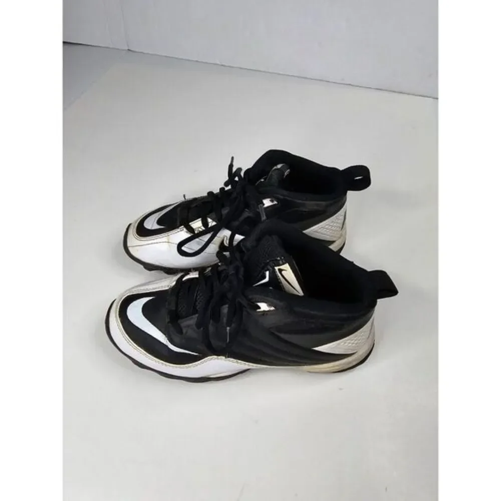 Nike‎ Speed Shark Boys Child Kids Cleats Size US 1.5Y Black & White 442251-011